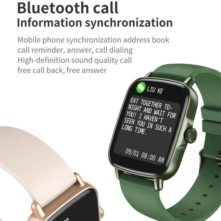 AW18 1.69inch Color Screen Smart Watch, Support Bluetooth Call / Heart Rate Monitoring(Black)