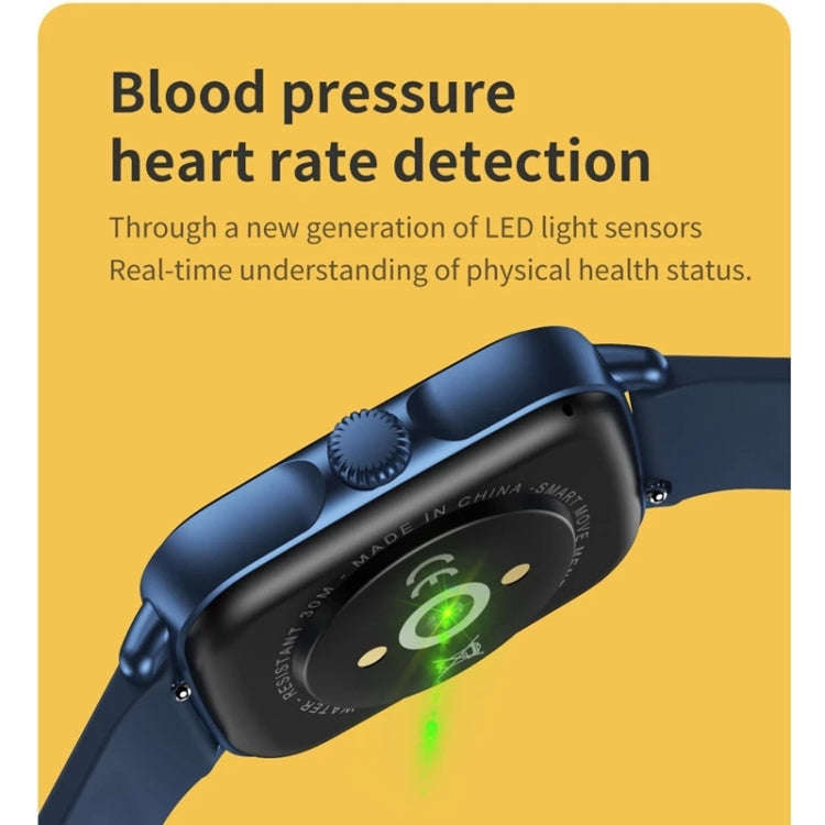 AW18 1.69inch Color Screen Smart Watch, Support Bluetooth Call / Heart Rate Monitoring(Black)