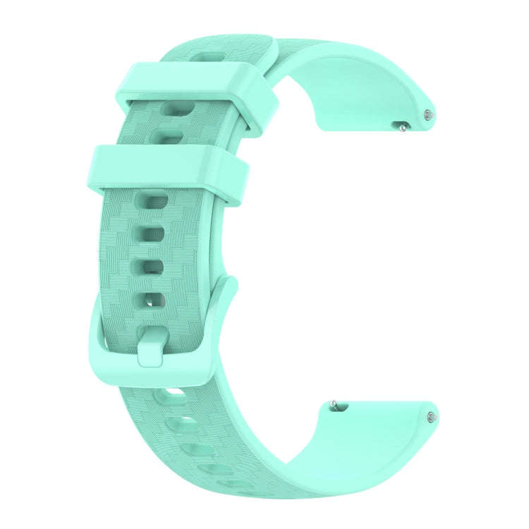 For Huawei Watch GT3 42mm 20mm Carbon Fiber Striped Silicone Watch Band(Water Duck)