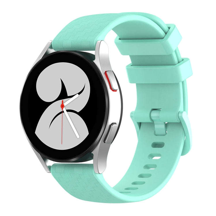 For Huawei Watch GT3 42mm 20mm Carbon Fiber Striped Silicone Watch Band(Water Duck)
