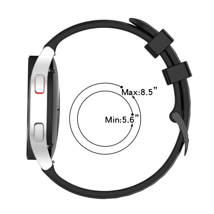 For Huawei Watch GT3 42mm 20mm Carbon Fiber Striped Silicone Watch Band(White)