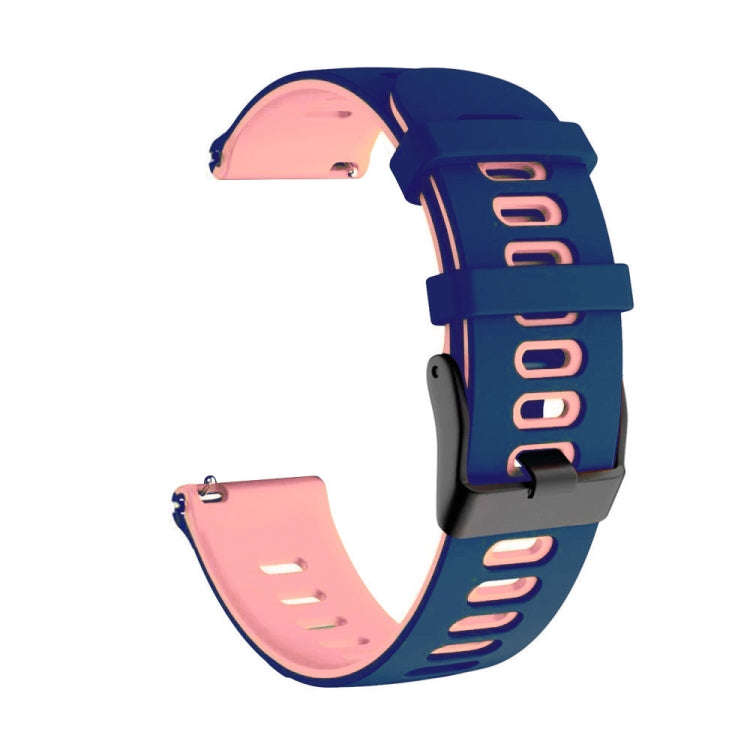 For Huawei Watch GT2 Pro 22mm Mixed-Color Silicone Watch Band(Dark Blue+Pink)