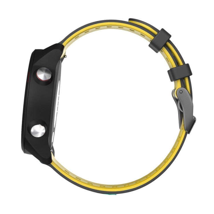 For Huawei Watch GT 2e 22mm Mixed-Color Silicone Watch Band(White+Orange)