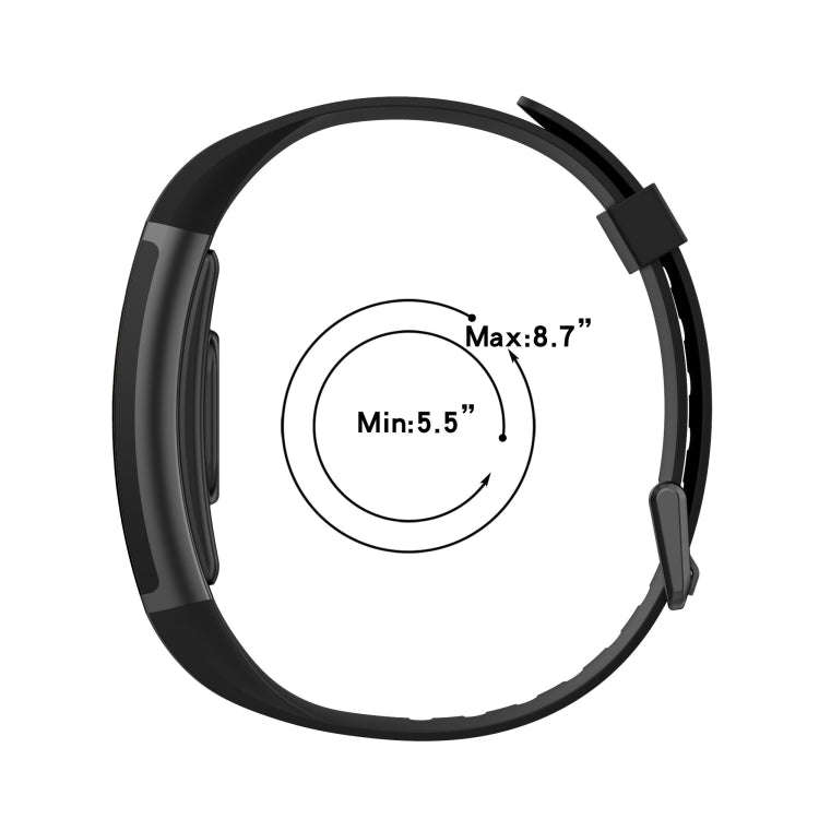8-shape Silicone Watch Band for Realme Band RMA199(Black)