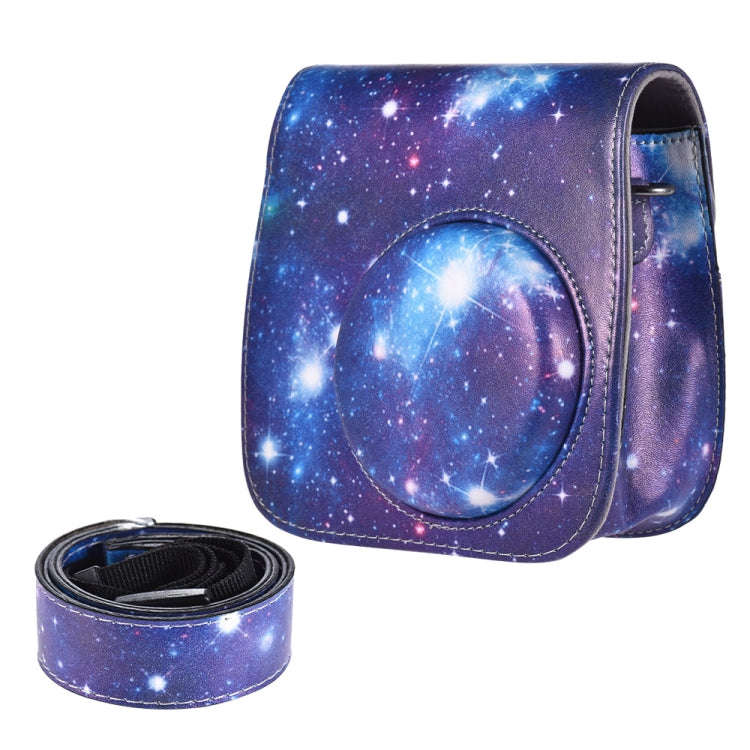 Universe Pattern Full Body Camera PU Leather Case Bag with Strap for FUJIFILM instax mini 9 / min...