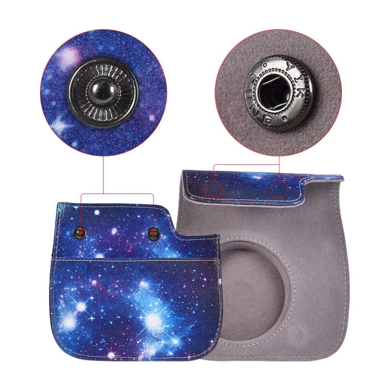 Universe Pattern Full Body Camera PU Leather Case Bag with Strap for FUJIFILM instax mini 9 / min...