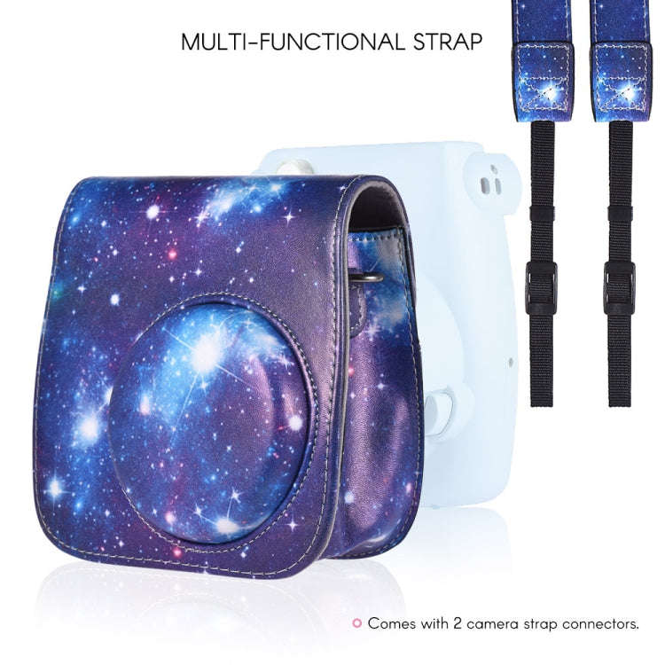 Universe Pattern Full Body Camera PU Leather Case Bag with Strap for FUJIFILM instax mini 9 / min...