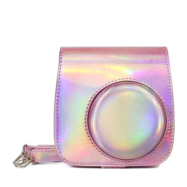 Aurora Oil Paint Full Body Camera PU Leather Case Bag with Strap for FUJIFILM instax mini 9 / min...
