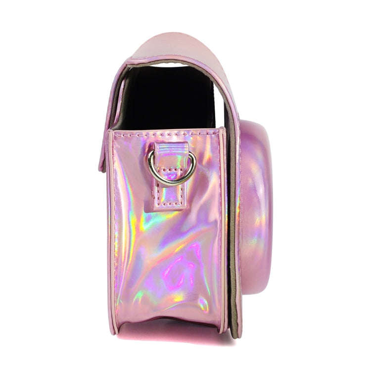 Aurora Oil Paint Full Body Camera PU Leather Case Bag with Strap for FUJIFILM instax mini 9 / min...