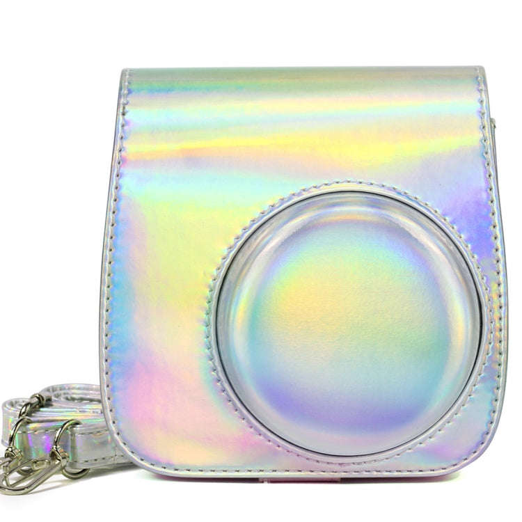 Aurora Oil Paint Full Body Camera PU Leather Case Bag with Strap for FUJIFILM instax mini 9 / min...