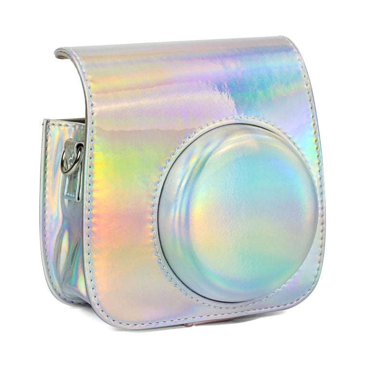 Aurora Oil Paint Full Body Camera PU Leather Case Bag with Strap for FUJIFILM instax mini 9 / min...