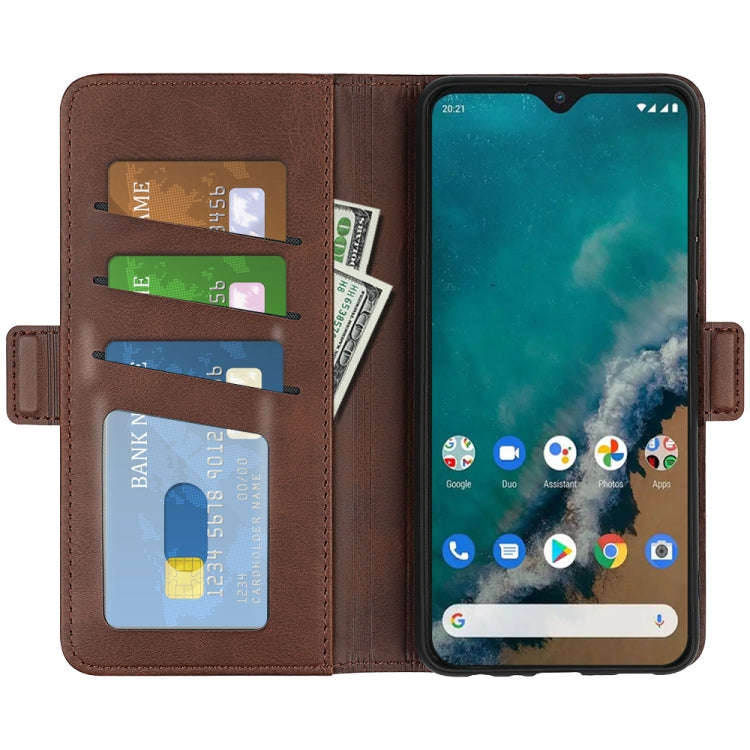 For Kyocera Android One S9 Dual-side Magnetic Buckle Leather Phone Case(Brown)
