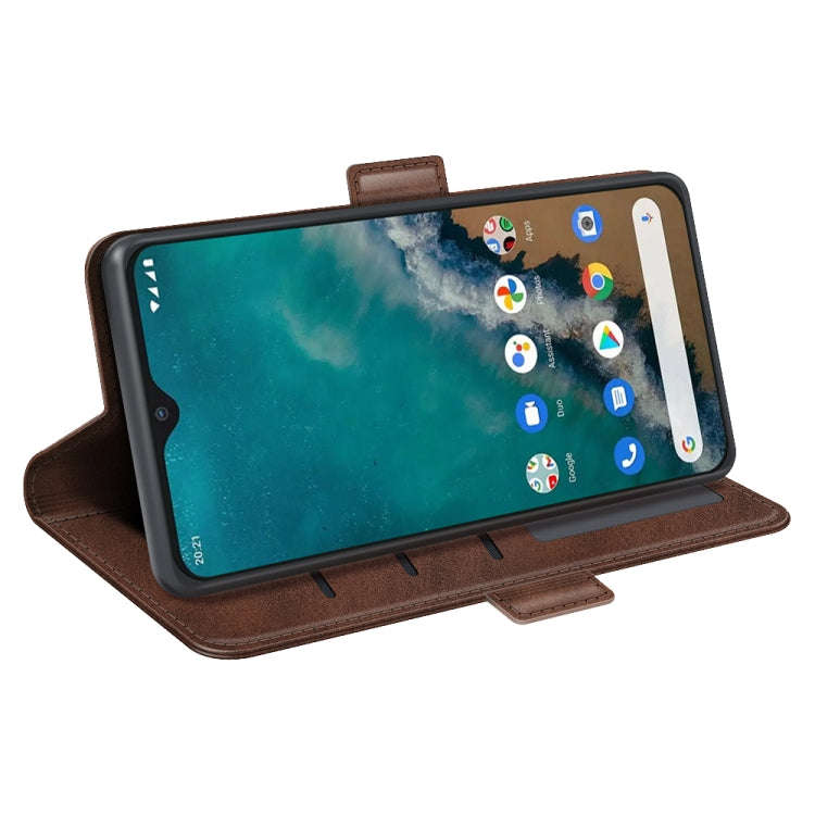 For Kyocera Android One S9 Dual-side Magnetic Buckle Leather Phone Case(Brown)