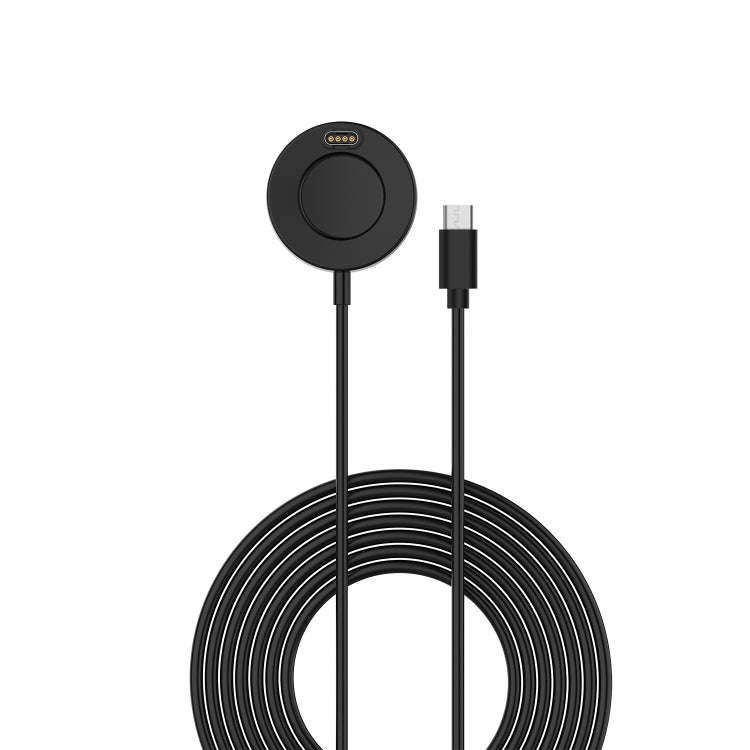 For Garmin Vivomove 3S Type-C / USB-C Interface Watch Charger With Data Function(Black)