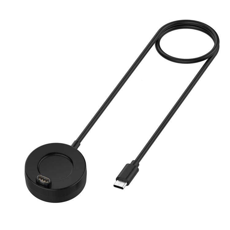 For Garmin Vivomove 3S Type-C / USB-C Interface Watch Charger With Data Function(Black)
