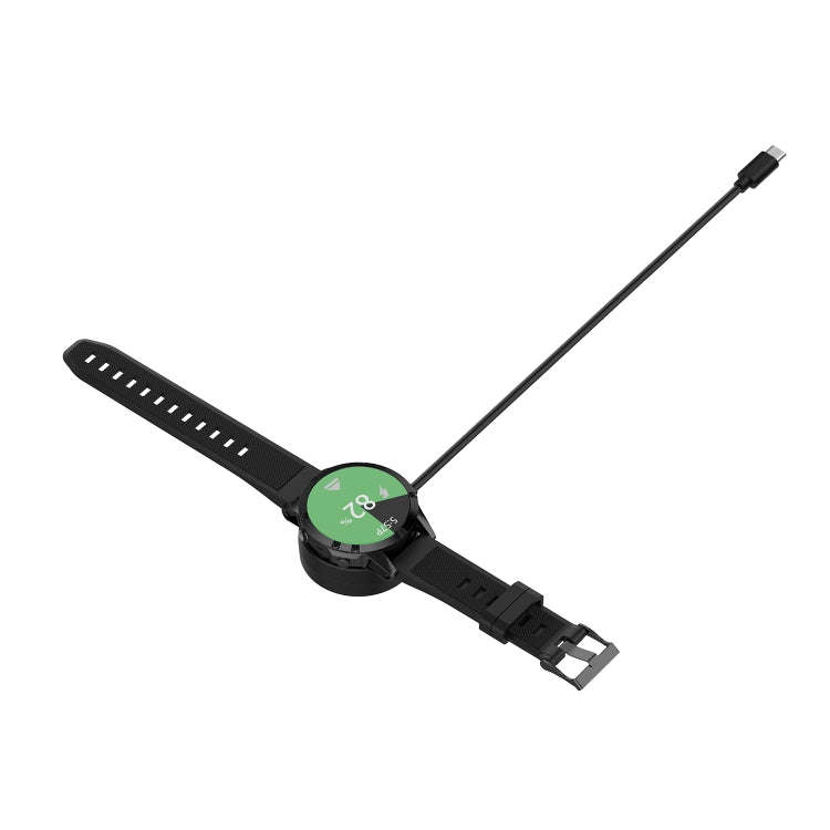 For Garmin Vivomove 3S Type-C / USB-C Interface Watch Charger With Data Function(Black)