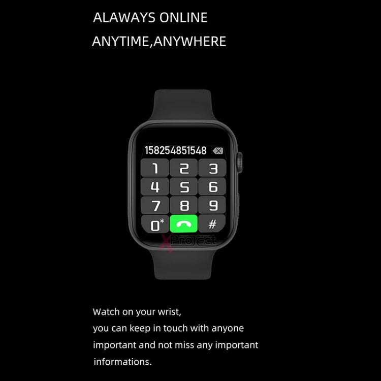 i7 PRO+ 1.75 inch Color Screen Smart Watch, Support Bluetooth Calling / Heart Rate Monitoring(Black)