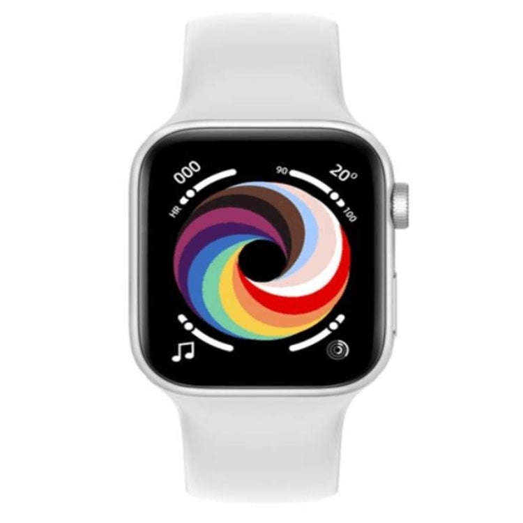 CT7 1.7 inch Color Screen Smart Watch,Support Heart Rate Monitoring/Blood Pressure Monitoring(White)