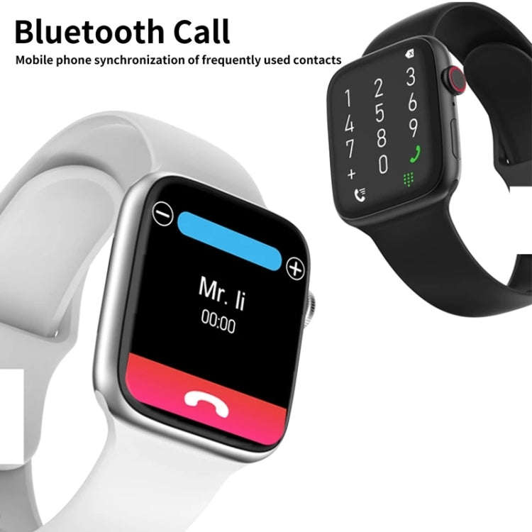 W7 1.8 inch Color Screen Smart Watch, Support Heart Rate Monitoring/Blood Pressure Monitoring(White)