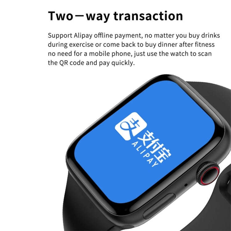 W7 1.8 inch Color Screen Smart Watch, Support Heart Rate Monitoring/Blood Pressure Monitoring(Blue)