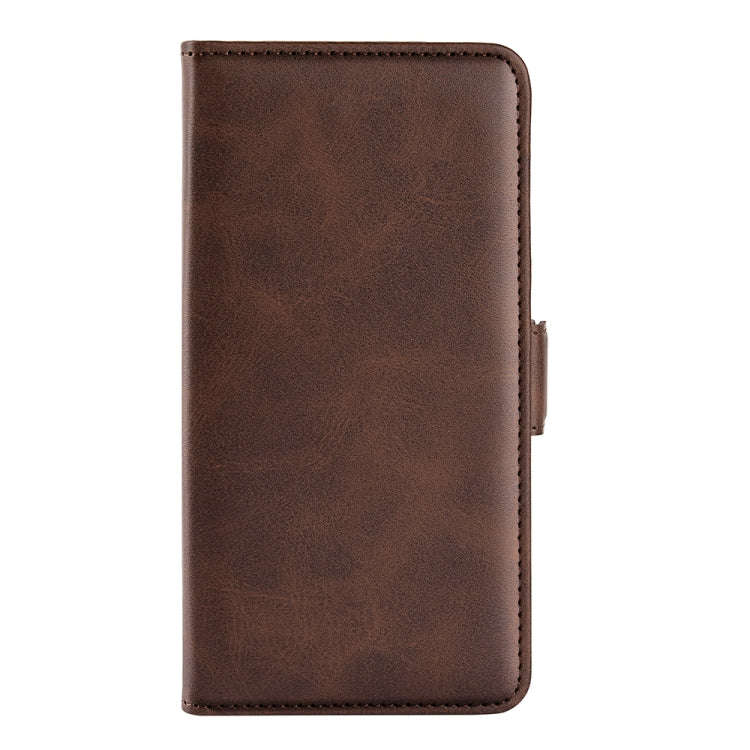 For Motorola Moto G 5G 2022 Dual-side Magnetic Buckle Leather Phone Case(Brown)