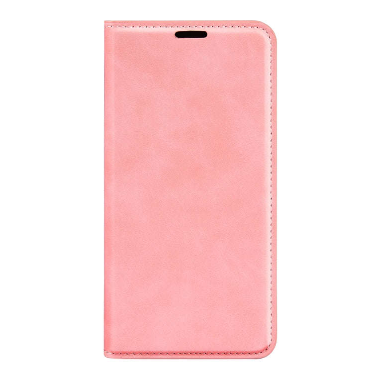 For Motorola Moto G 5G 2022 Retro-skin  Magnetic Suction Leather Phone Case(Pink)
