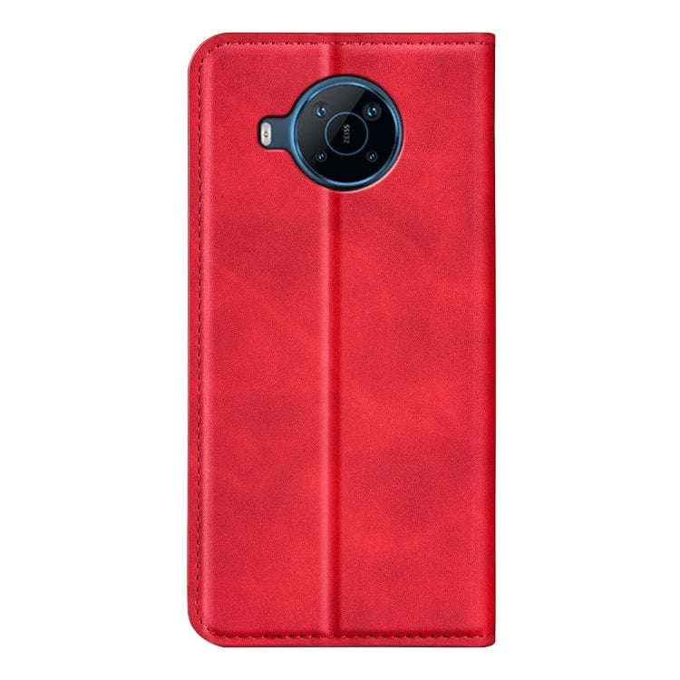 For Nokia X100 Retro-skin Magnetic Suction Leather Phone Case(Red)