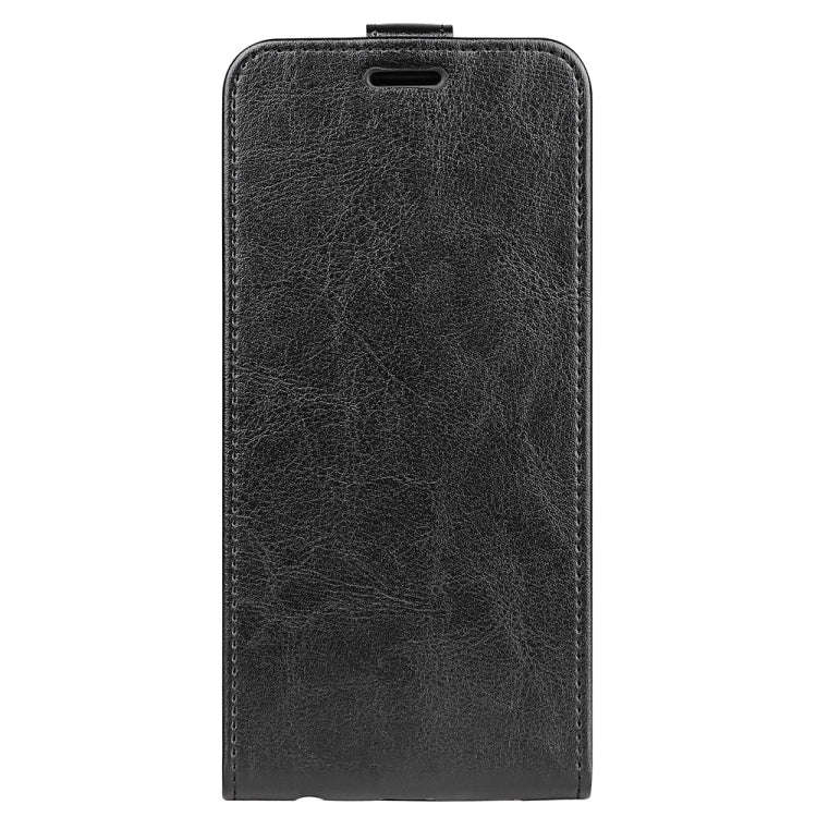 For TCL 30T R64 Texture Single Vertical Flip Leather Phone Case(Black)