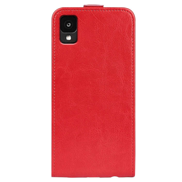 For TCL 30Z R64 Texture Single Vertical Flip Leather Phone Case(Red)