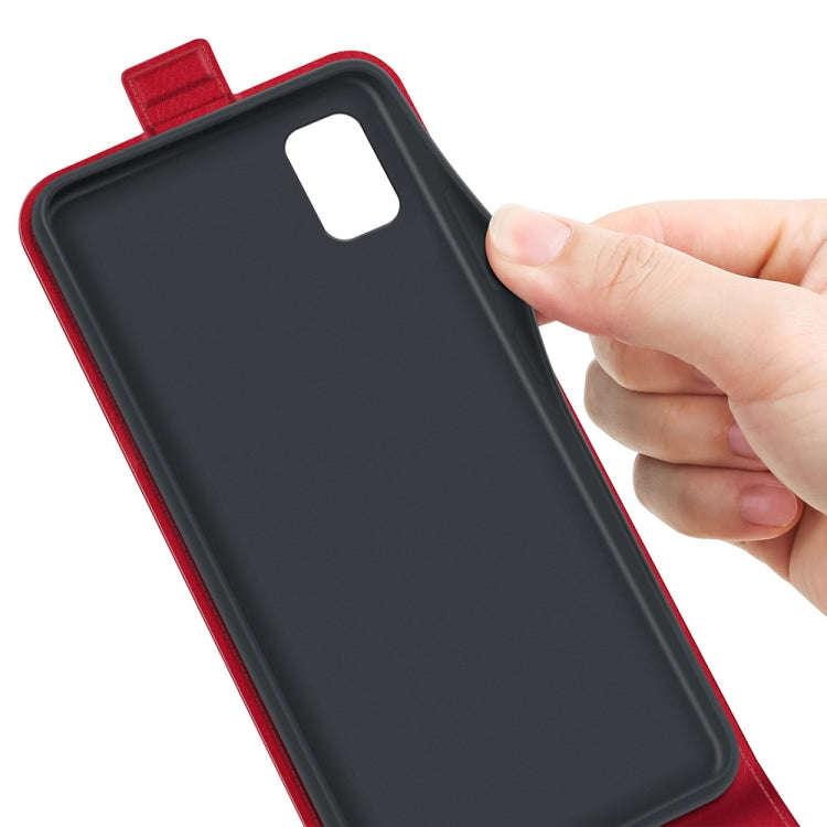 For TCL 30Z R64 Texture Single Vertical Flip Leather Phone Case(Red)