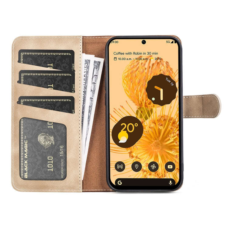 For Google Pixel 7 Stitching Horizontal Flip Leather Phone Case(Yellow)