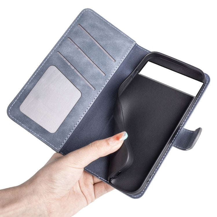 For Google Pixel 7 Stitching Horizontal Flip Leather Phone Case(Blue)