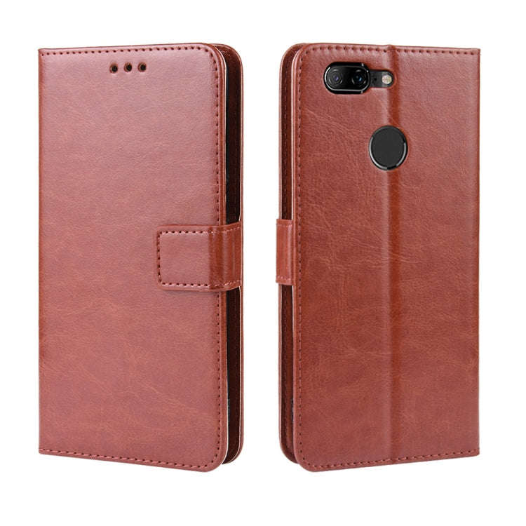 Retro Crazy Horse Texture Horizontal Flip Leather Case for Lenovo K5S, with Holder & Card Slots &...