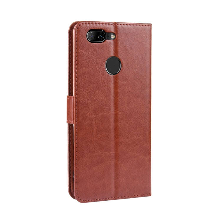 Retro Crazy Horse Texture Horizontal Flip Leather Case for Lenovo K5S, with Holder & Card Slots &...