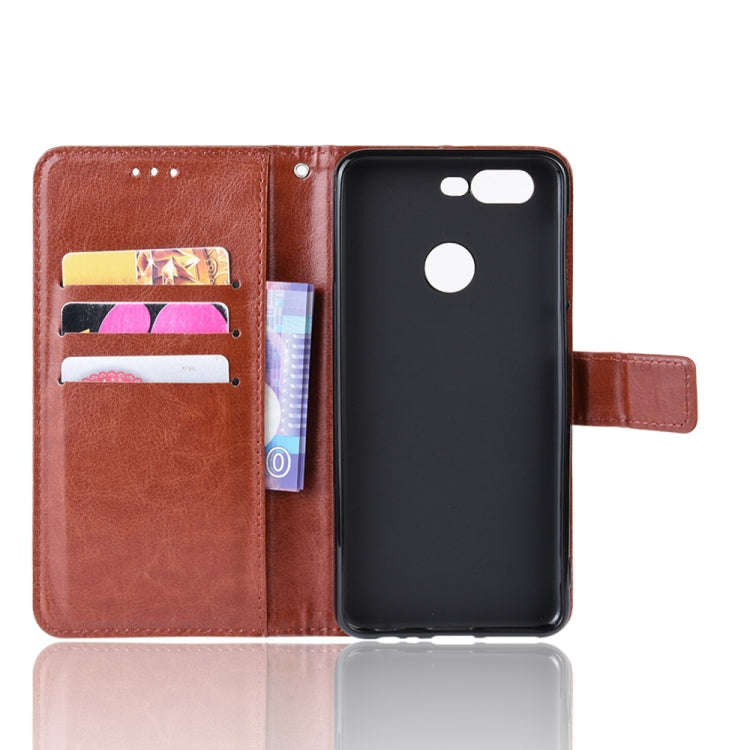 Retro Crazy Horse Texture Horizontal Flip Leather Case for Lenovo K5S, with Holder & Card Slots &...