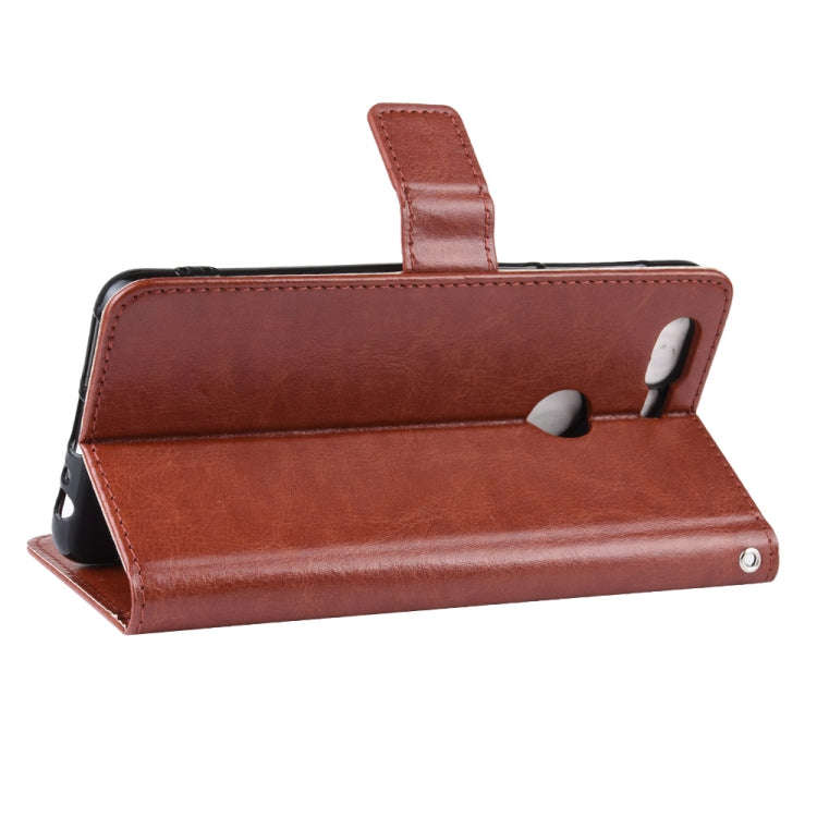 Retro Crazy Horse Texture Horizontal Flip Leather Case for Lenovo K5S, with Holder & Card Slots &...