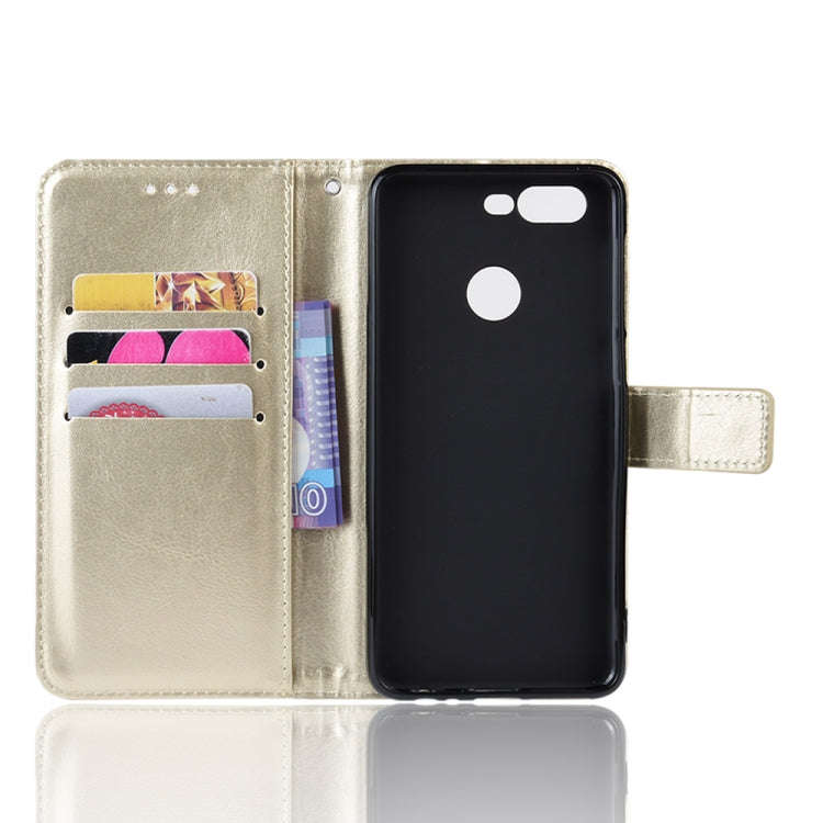 Retro Crazy Horse Texture Horizontal Flip Leather Case for Lenovo K5S,  with Holder & Card Slots ...