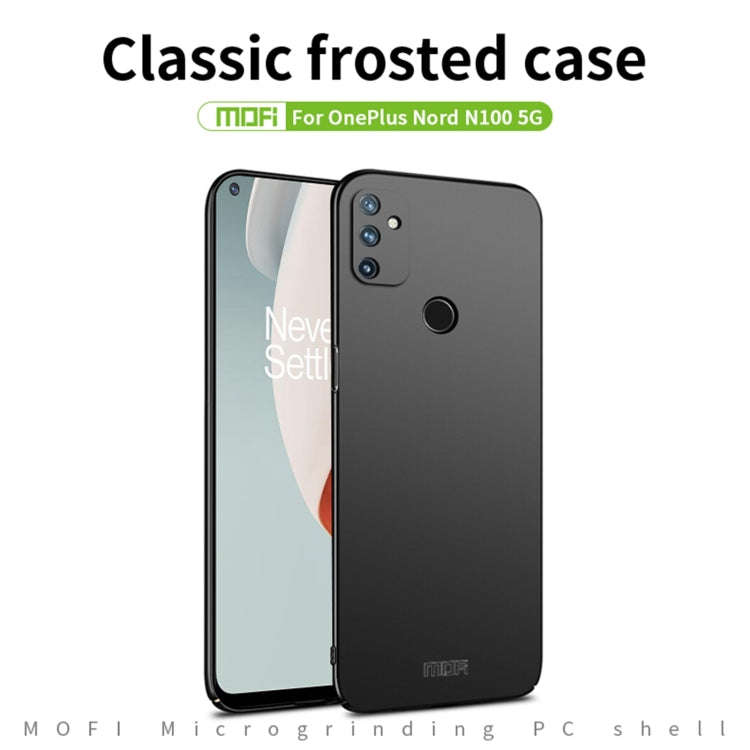 For OnePlus Nord N100 5G MOFI Frosted PC Ultra-thin Hard Case(Red)