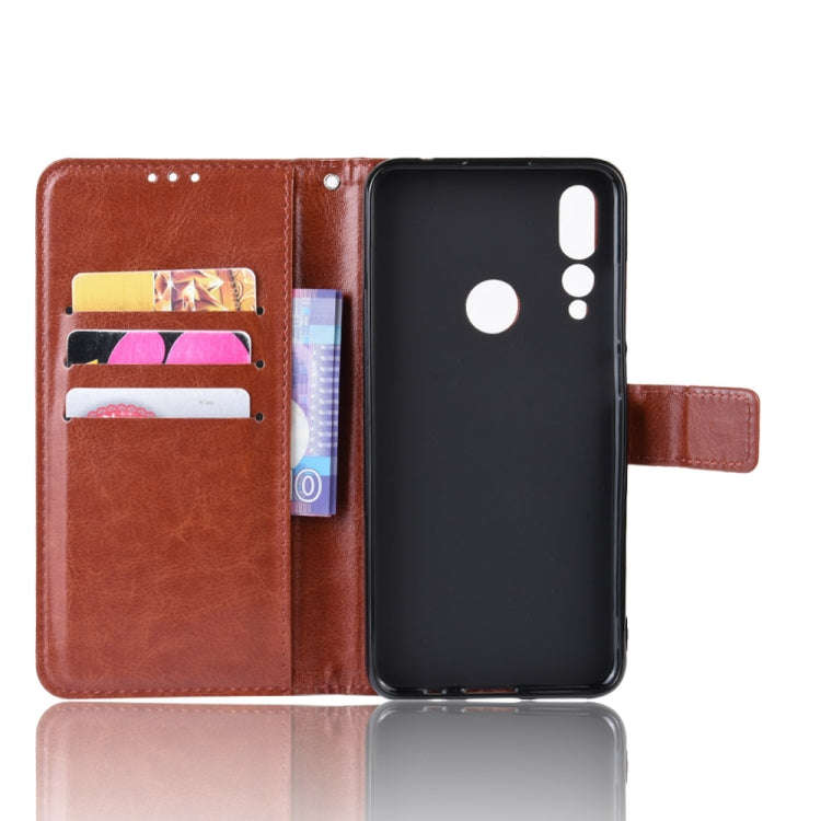 Retro Crazy Horse Texture Horizontal Flip Leather Case for Lenovo Z5S, with Holder & Card Slots &...