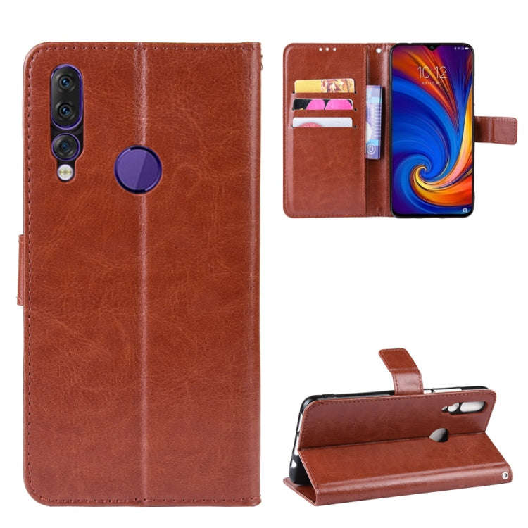 Retro Crazy Horse Texture Horizontal Flip Leather Case for Lenovo Z5S, with Holder & Card Slots &...