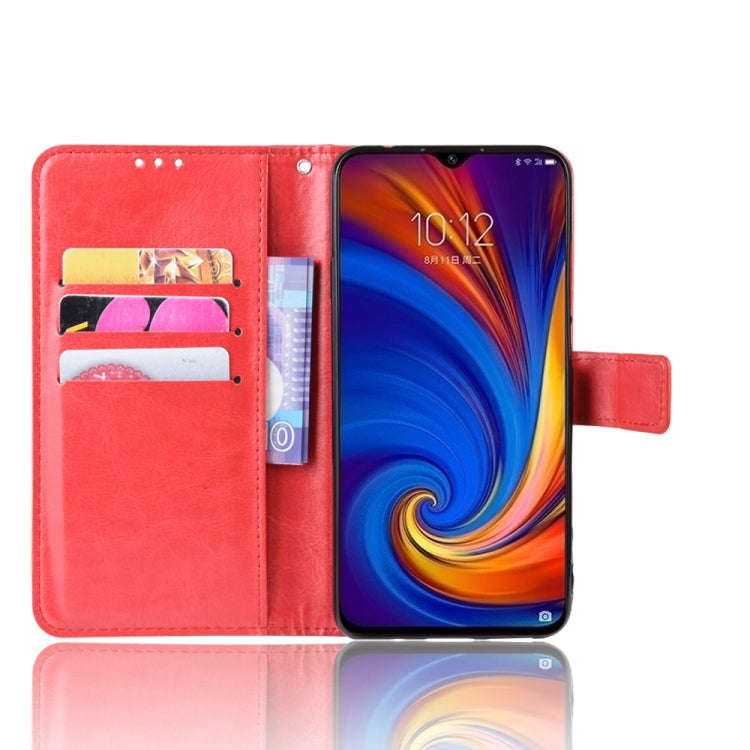 Retro Crazy Horse Texture Horizontal Flip Leather Case for Lenovo Z5S, with Holder & Card Slots &...