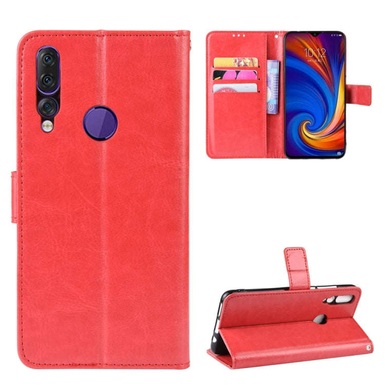 Retro Crazy Horse Texture Horizontal Flip Leather Case for Lenovo Z5S, with Holder & Card Slots &...