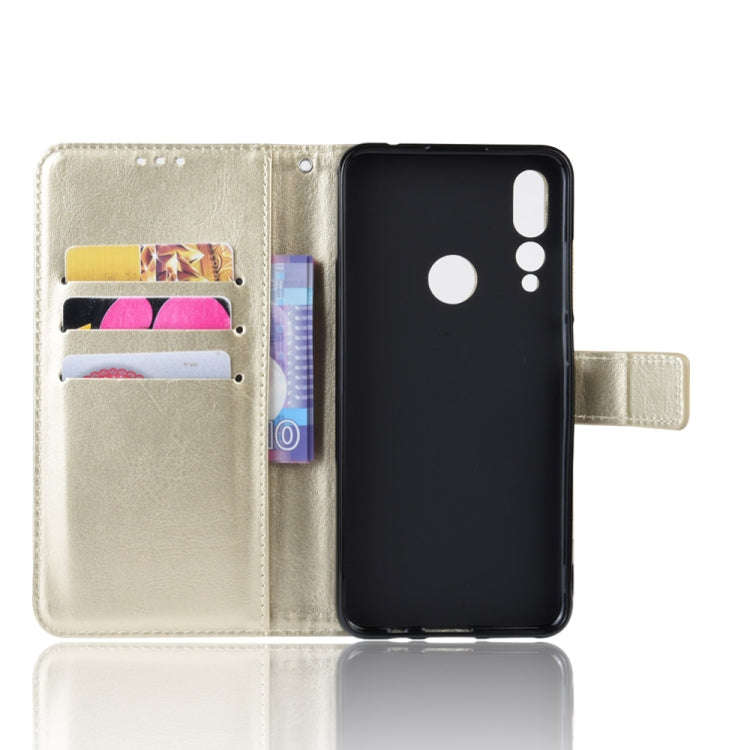 Retro Crazy Horse Texture Horizontal Flip Leather Case for Lenovo Z5S, with Holder & Card Slots &...