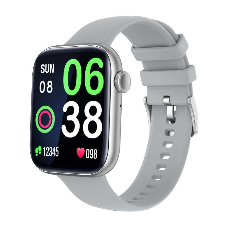 P45 1.8 inch Color Screen Smart Watch,Support Heart Rate Monitoring/Blood Pressure Monitoring(Sil...
