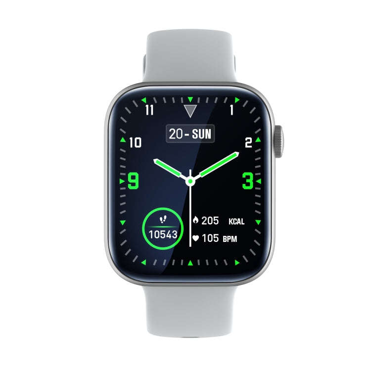 P45 1.8 inch Color Screen Smart Watch,Support Heart Rate Monitoring/Blood Pressure Monitoring(Sil...