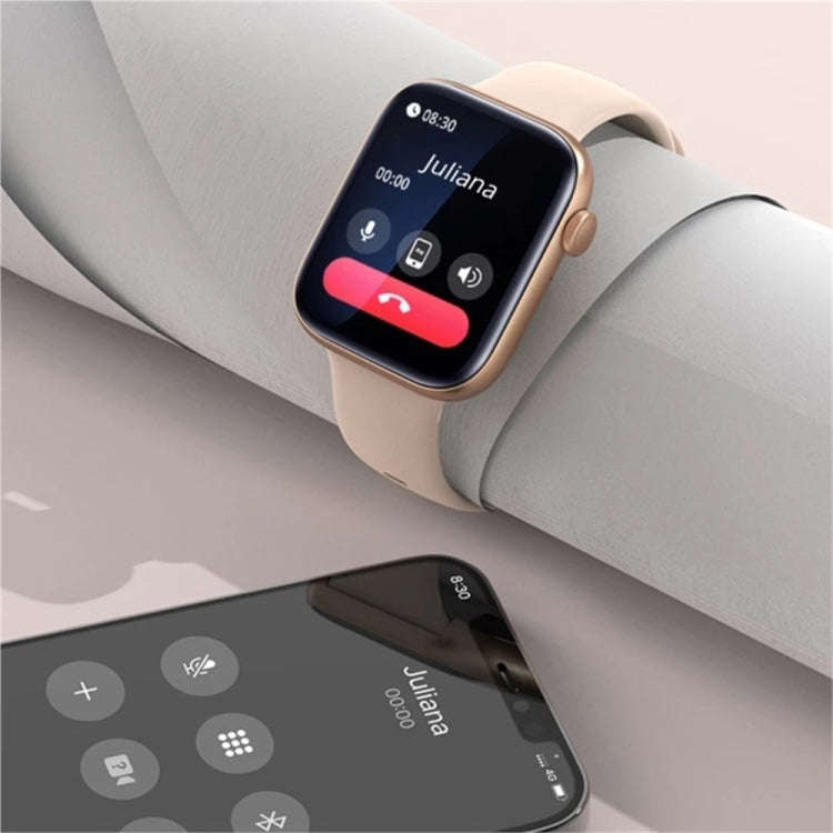 P45 1.8 inch Color Screen Smart Watch,Support Heart Rate Monitoring/Blood Pressure Monitoring(Ros...