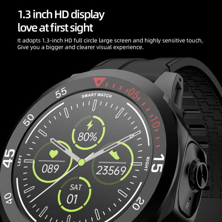 N16 1.28 inch Color Screen Smart Watch,Support Heart Rate Monitoring/Blood Pressure Monitoring(Red)