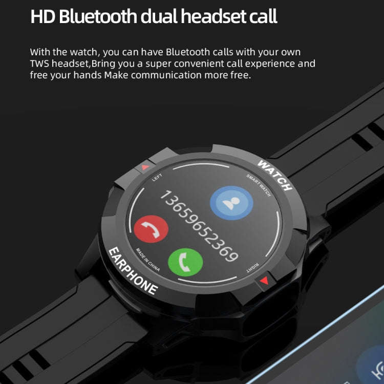 N16 1.28 inch Color Screen Smart Watch,Support Heart Rate Monitoring/Blood Pressure Monitoring(Red)