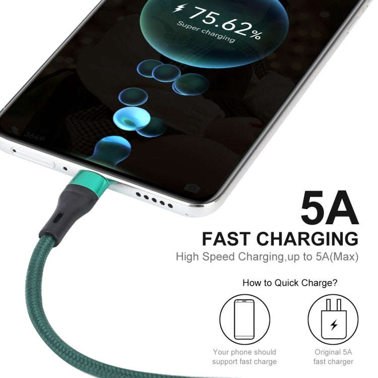 ENKAY ENK-CB119 1m USB 3.0 to USB-C / Type-C 5A Super Fast Charging Sync Data Cable(Grey)