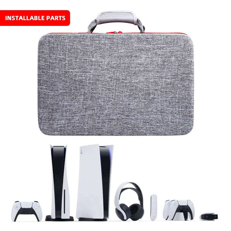 JD-371556 Console Accessory Bag Storage Bag for Sony PS5(Gray)